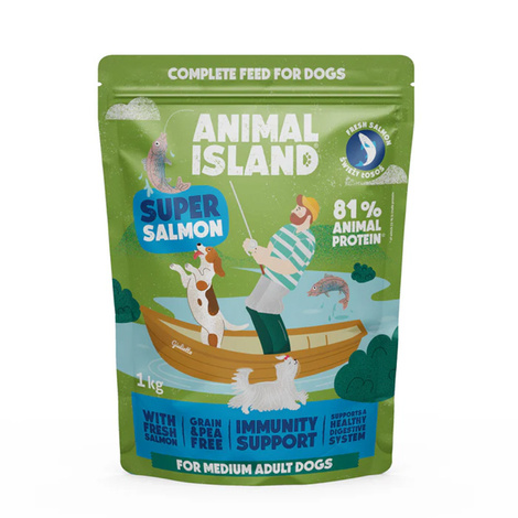 Animal Island Sucha karma dla psa z łososiem 1 kg