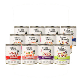 Mokra karma dla psa Dolina Noteci Premium bogata w... mix smaków 12 x 800 g EDYCJA LIMITOWANA