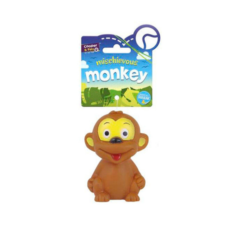 Piszcząca zabawka dla psa - małpka
