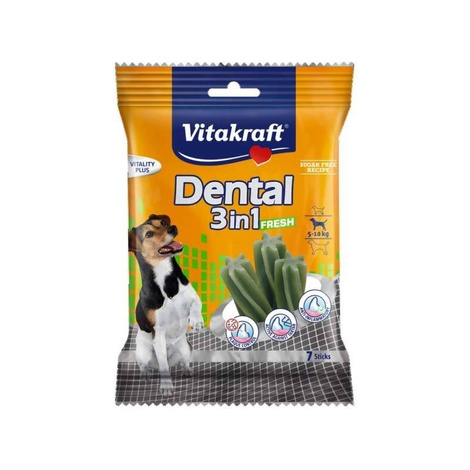 Vitakraft Dental Fresh 3w1 Przysmak dla psa 5-10 kg 7 szt. 120 g