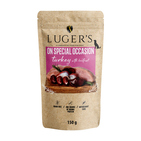 Karma mokra dla psa Luger's On Special Occasion indyk z burakiem 150 g