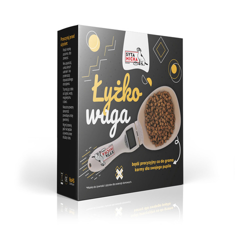 Syta Micha Łyżko-waga do odmierzania karmy dla psa 