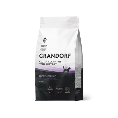Grandorf Hypoallergenic Sucha karma weterynaryjna dla kotów z królikiem 400 g