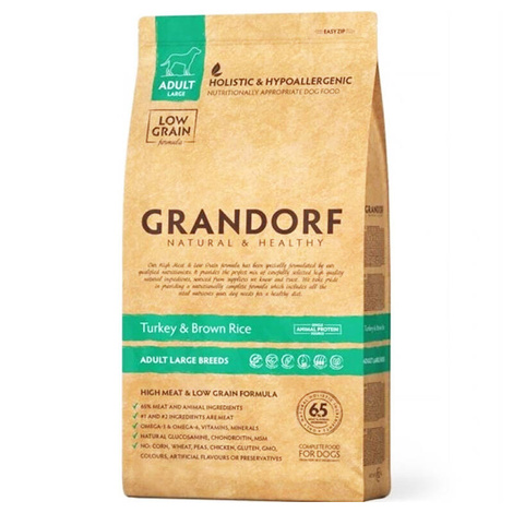 Archiwum Grandorf Turkey & Brown Rice Karma sucha dla psa duże rasy 3 kg