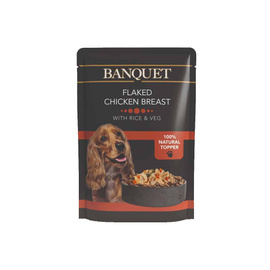 BANQUET Mokra karma dla psa Kurczak z ryżem i warzywami 100 g