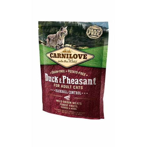 Carnilove Hairball Control Cat sucha karma dla kota kaczka i bażant 400 g