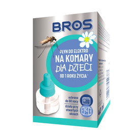 Bros Sensitive Płyn na komary do elektrofumigatora na 60 nocy dla dzieci zapas 40 ml