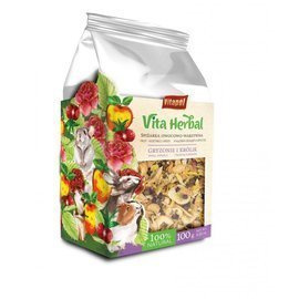 Vitapol Vita Herbal Przysmak dla gryzoni i królików spiżarka owocowo-warzywna 100 g