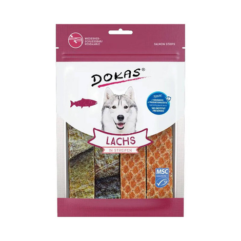 Dokas Przysmak dla psa paski łosoś 100 g 