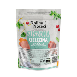 Karma suszona dla psa Dolina Noteci Premium dla dorosłych psów małych ras – cielęcina z perliczką 150 g