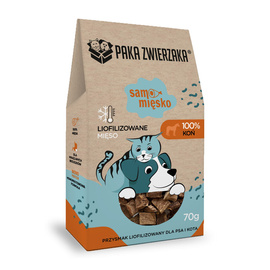 Paka Zwierzaka Samo Mięsko Przysmak liofilizowany dla psa i kota Konina 70 g