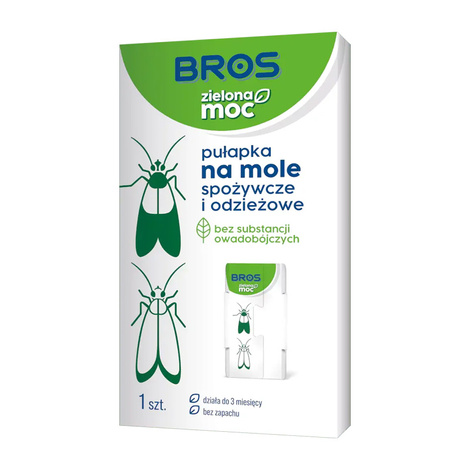 Bros Zielona Moc Pułapka na mole spożywcze i odzieżowe 1 szt.