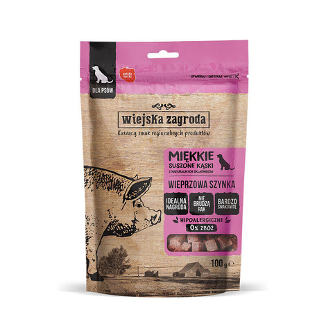 Wiejska Zagroda Przysmak dla psa Wieprzowa szynka (dorosły) 100 g