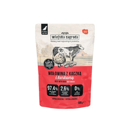 Wiejska Zagroda karma mokra dla psa wołowina z kaczką 500 g
