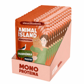 Animal Island karma dla kota MONObiałkowa przepiórka 10 x 100 g
