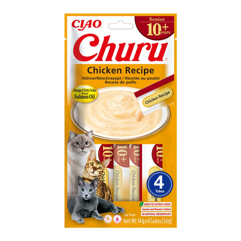 Inaba Cat Churu Senior Przysmak dla starszych kotów z kurczakiem 4 x 14 g
