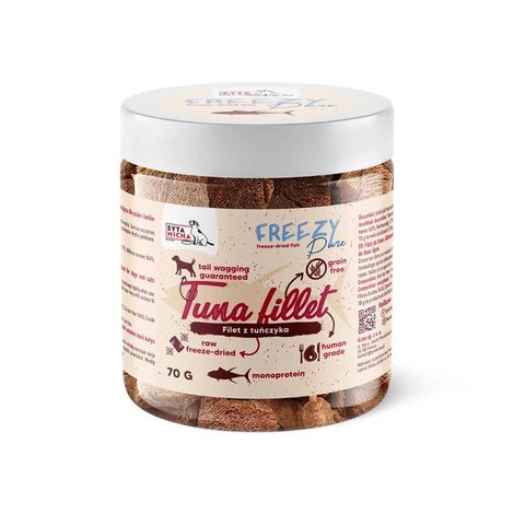 Syta Micha Freezy Pure Liofilizowane przysmaki dla psa filet z tuńczyka 70 g