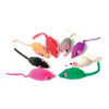 Zolux Zestaw zabawek dla kota kolorowe myszki 8 szt.
