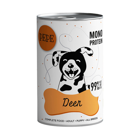 Paka Zwierzaka Karma mokra dla psa PEPE jeleń 400 g