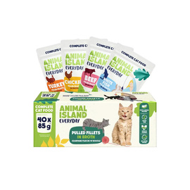 Animal Island Everyday Karma mokra dla kota wołowina / kurczak / indyk / biała ryba 40 x 85 g