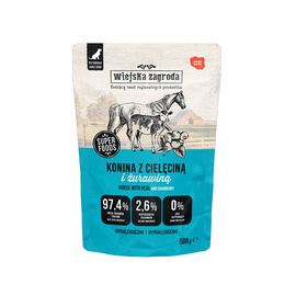 Wiejska Zagroda karma mokra dla psa konina z cielęciną 500 g