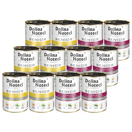 Mokra karma dla psa Dolina Noteci Premium Senior Mix 12 x 400 g