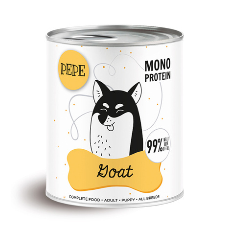 Paka Zwierzaka PEPE Goat Karma mokra dla psa koza 800 g