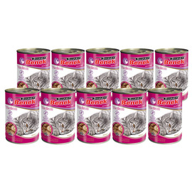 Super Benek Karma mokra dla kota bezzbożowe kąski z dziczyzną w sosie zestaw 10 x 415 g