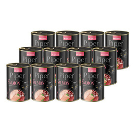 Mokra karma dla kota Piper Animals z łososiem zestaw 12 x 400 g