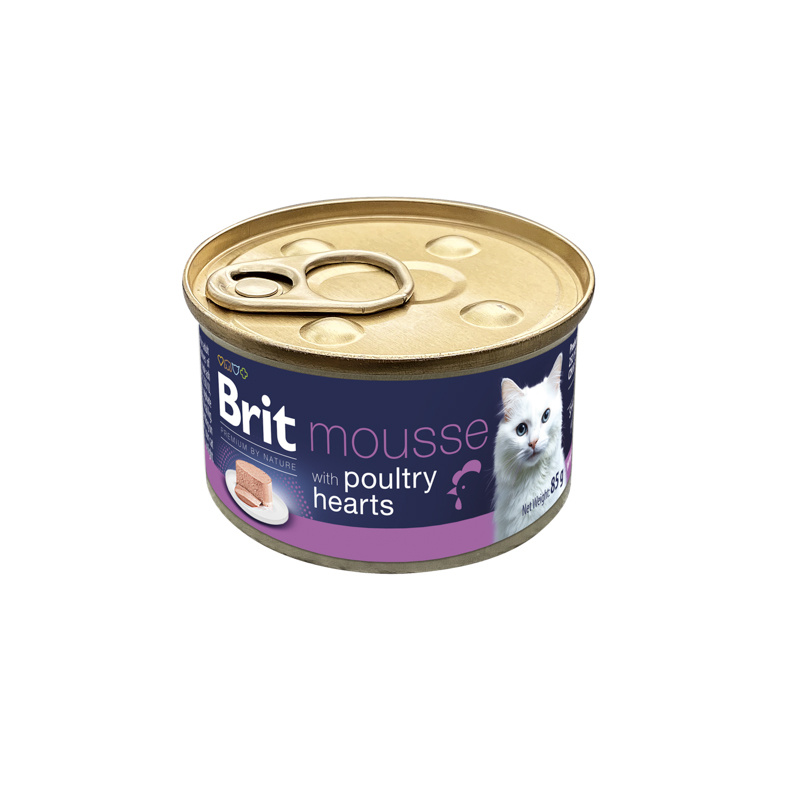 Brit Cat Karma mokra dla kota mus z sercami drobiowymi 85 g