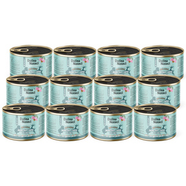 Mokra karma dla kota po sterylizacji jagnięcina z sarną i jeżówką Dolina Noteci Superfood Pasztet & Filet zestaw 12 x 185 g