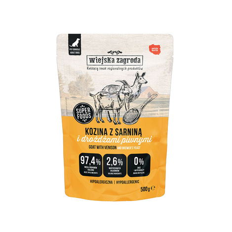 Wiejska Zagroda karma mokra dla psa kozina z sarniną 500 g