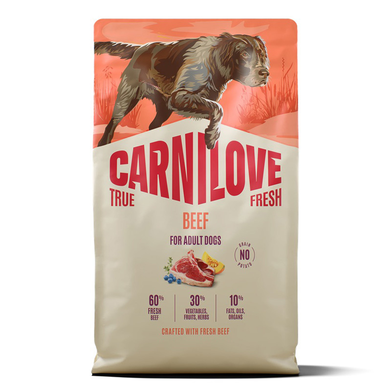 Carnilove True Fresh Dog Adult Karma sucha dla psów z wołowiną 4 kg