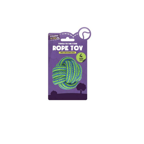 Zabawka dla psa - Sznurek z piłką do ciągania piłka węzłowa