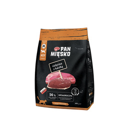 Pan Mięsko karma sucha dla kota Cielęcina z kaczką M 400 g