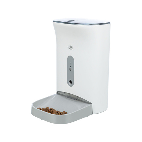 Trixie Smart Karmidło automatyczne podajnik karmy miska dla psa lub kota biało-szare 24 × 38 × 19 cm 4,5 l