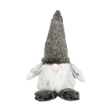 Trixie Zabawka świąteczna krasnal pluszak szary 33 cm
