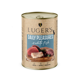Karma mokra dla kota Luger's Daily Pleasures z białą rybą 400 g