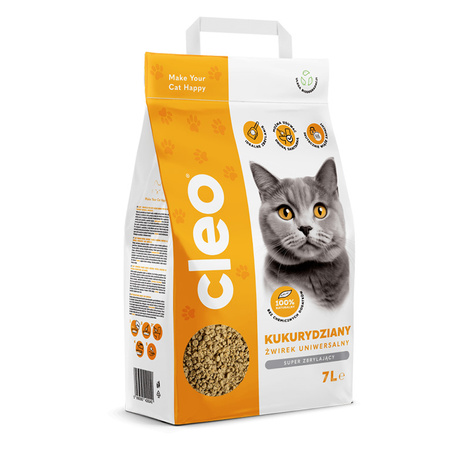 Cleo Żwirek dla kota kukurydziany 7 l