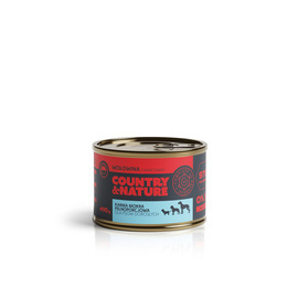 COUNTRY&NATURE bezzbożowa karma mokra wołowina z warzywami  410 g