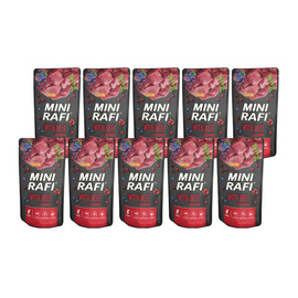 Mokra karma dla psa Mini Rafi z wołowiną zestaw 10 x 150 g
