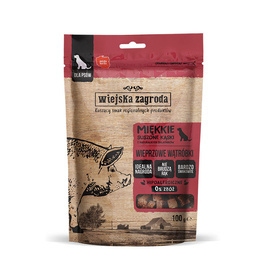 Wiejska Zagroda Przysmak dla psa Wieprzowe wątróbki (dorosły) 100 g