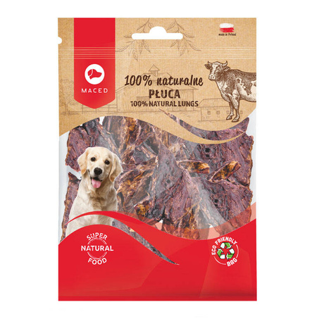 Maced 100% naturalne płuca gryzaki dla psa 100 g