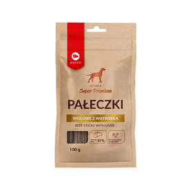 Maced Przysmak dla psa pałeczki wołowe z wątróbką 100 g