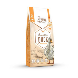 BEMO Sensitive Duck – hipoalergiczna, monobiałkowa karma sucha z kaczką dla dorosłych psów średnich i dużych ras M/L 3 kg