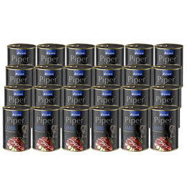 Piper Animals Senior Mokra karma dla psa z jagnięciną i cukinią zestaw 24 x 400 g