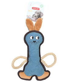 Zolux Zabawka dla psa wytrzymała Królik Buddy niebieski 33 cm