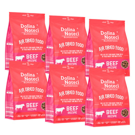 Dolina Noteci Superfood danie z wołowiny karma suszona dla psa 6 x 1 kg