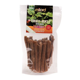 Milord Przysmak dla psa indyk z miętą paski 70 g