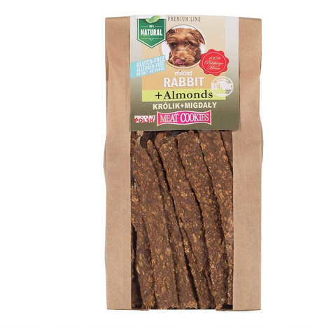 Milord Ciastka dla psa z królikiem i migdałami 80 g